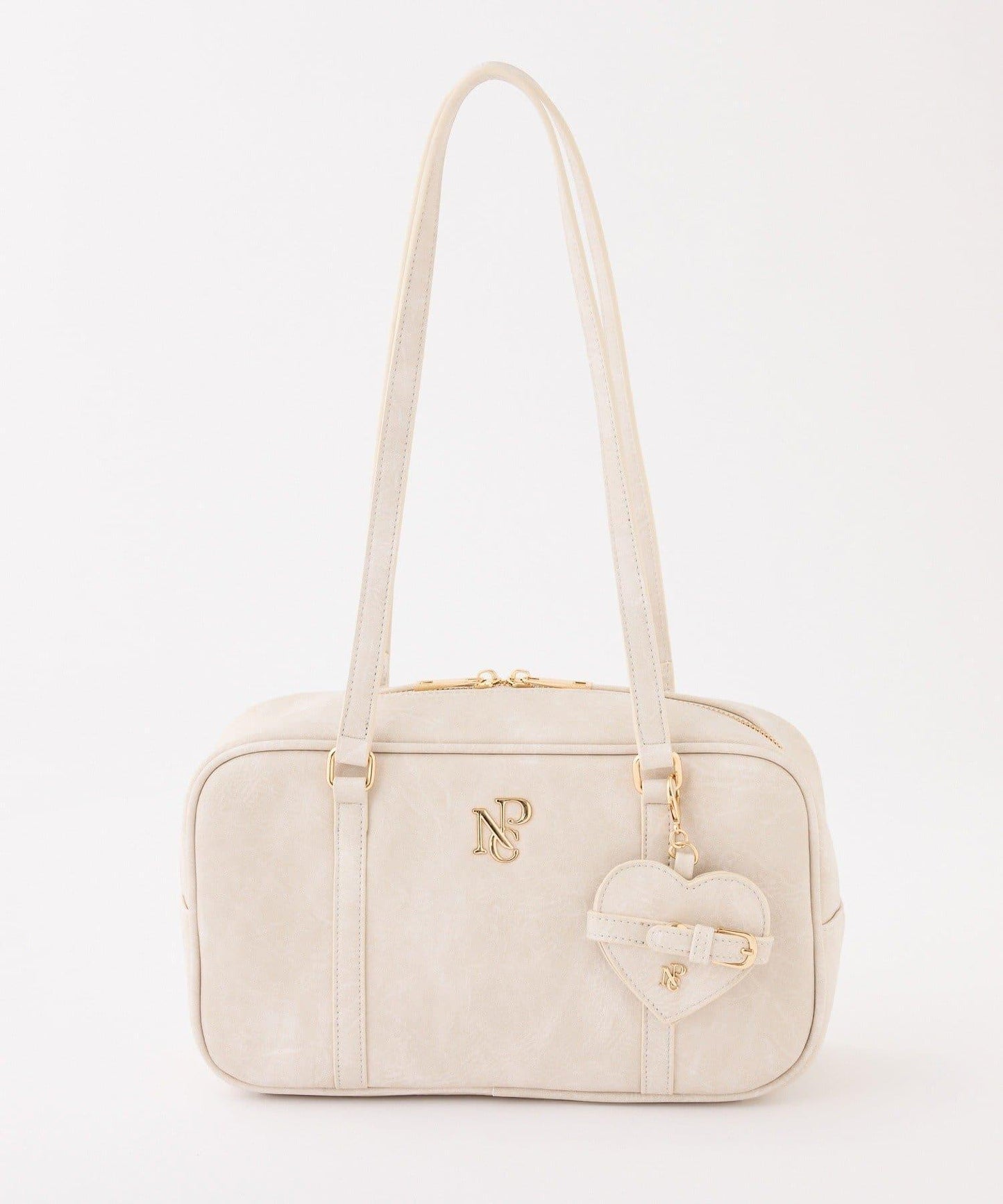 帶心形鏡子的方形單肩包