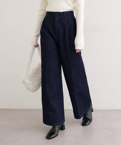 中縫壓線牛仔褲