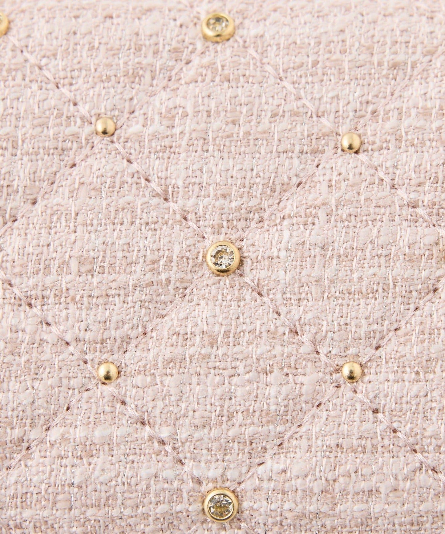 【HolidayCollection】寶石裝飾鉚釘錢包