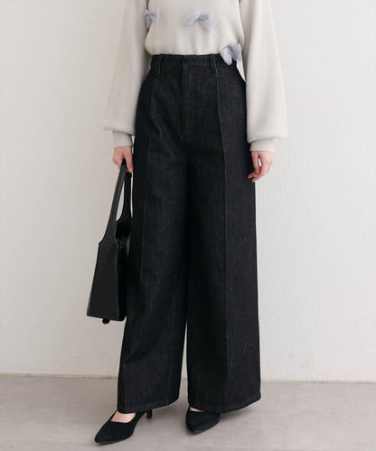 中縫壓線牛仔褲