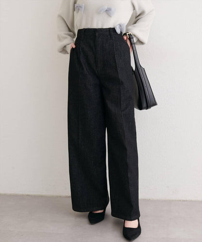 中縫壓線牛仔褲