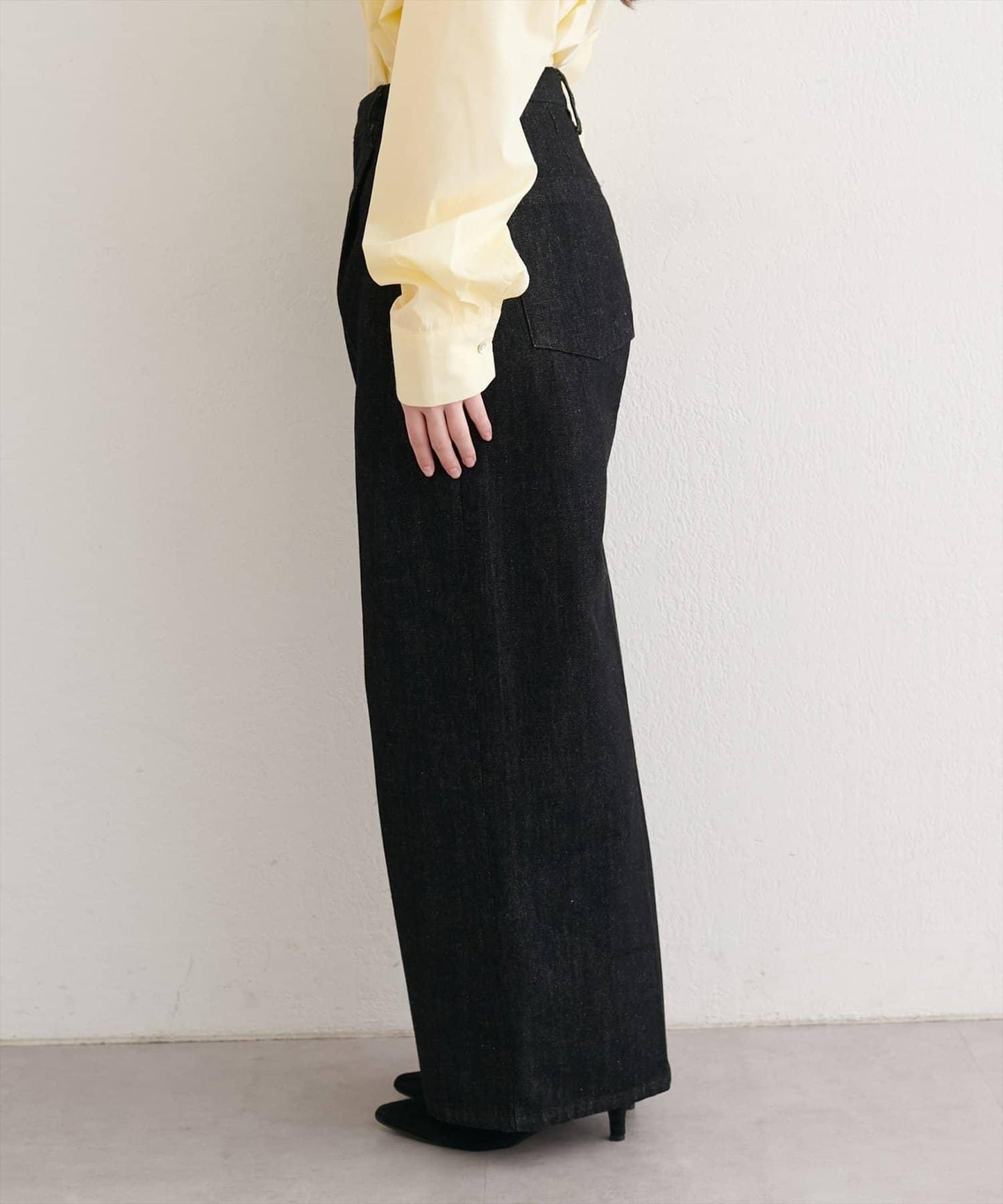 中縫壓線牛仔褲