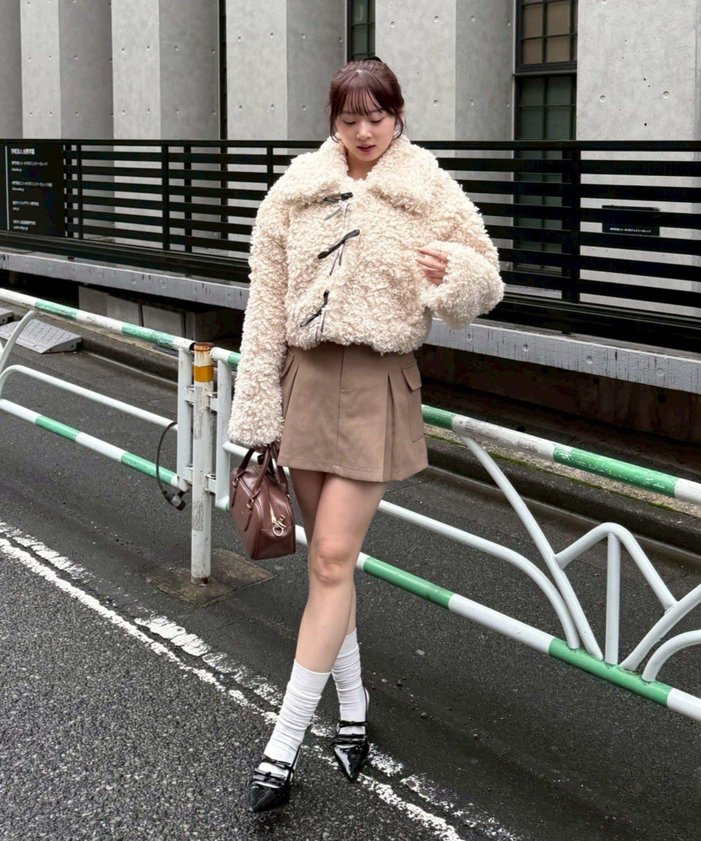 【可選兩種長度！】多功能蝴蝶結短絨夾克【官網！】