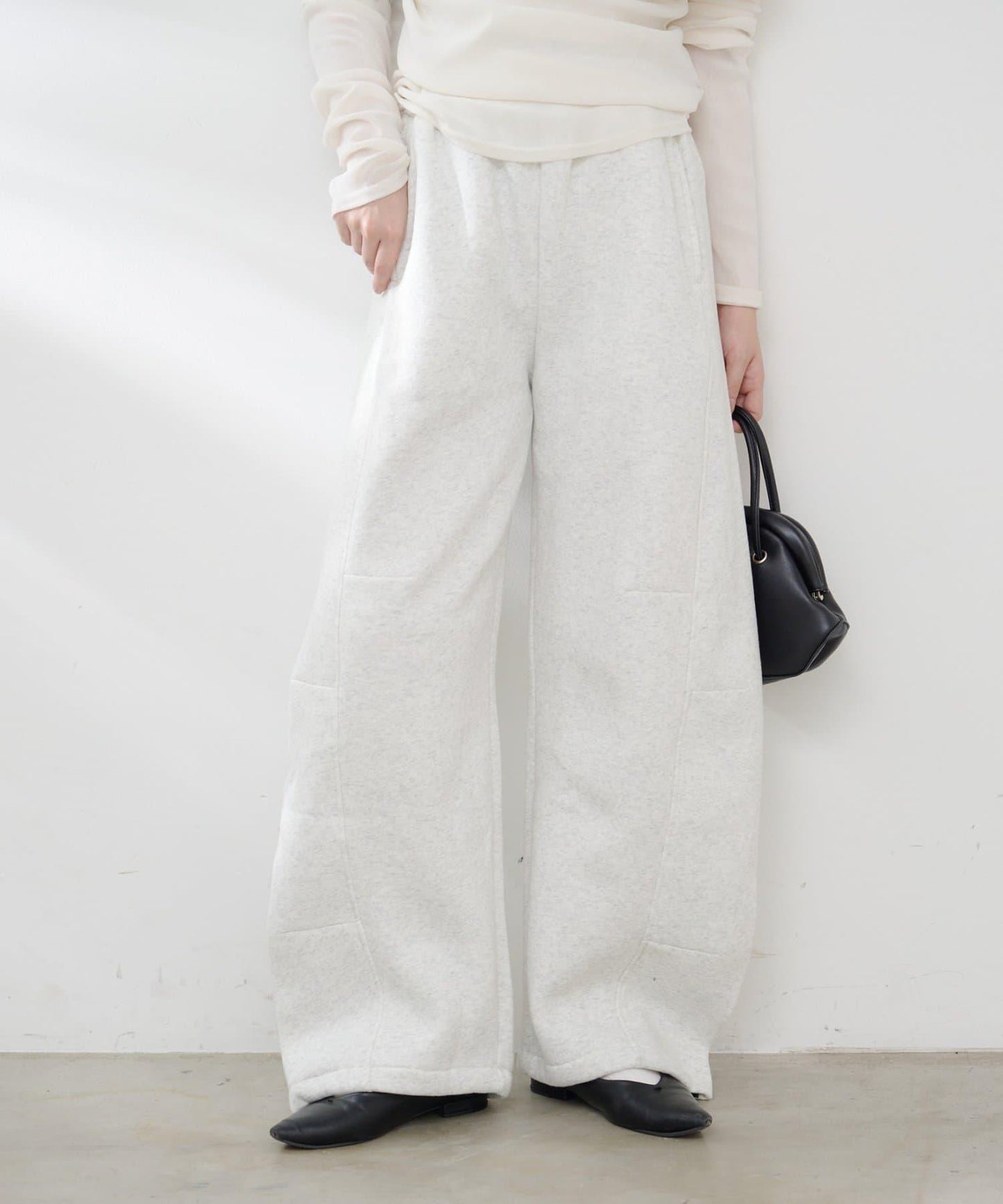 【加絨內裡！】弧形運動衛褲