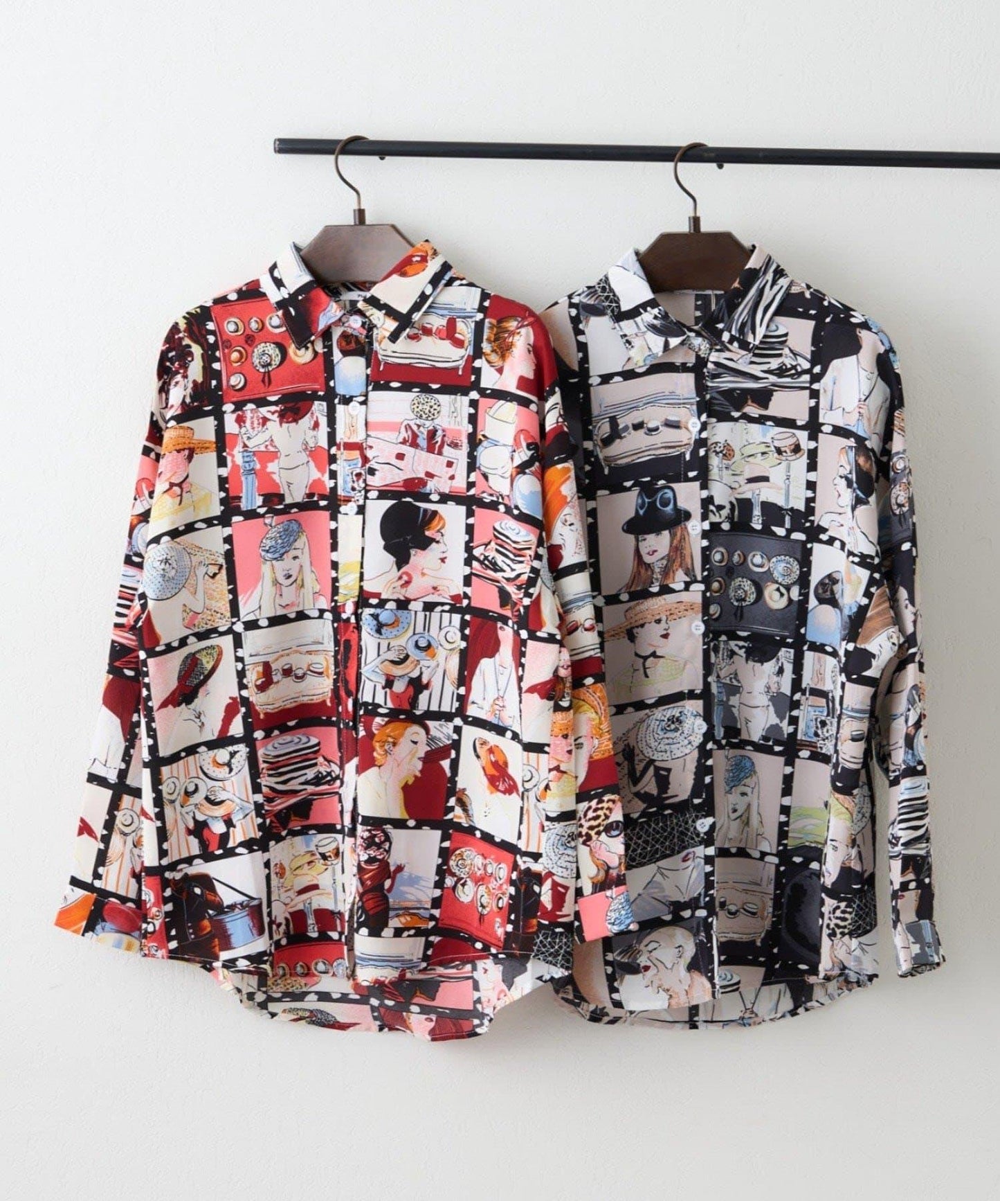 【NAO】藝術圖案襯衫