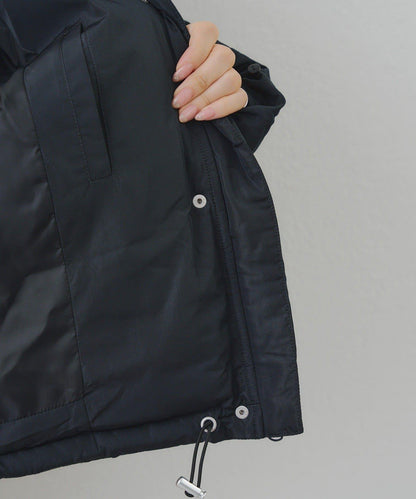 帶仿皮草拉鍊環保羽絨服