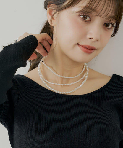 Chico 三連珍珠項鍊