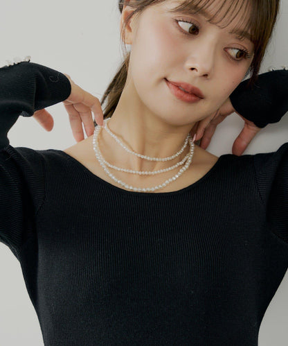 Chico 三連珍珠項鍊