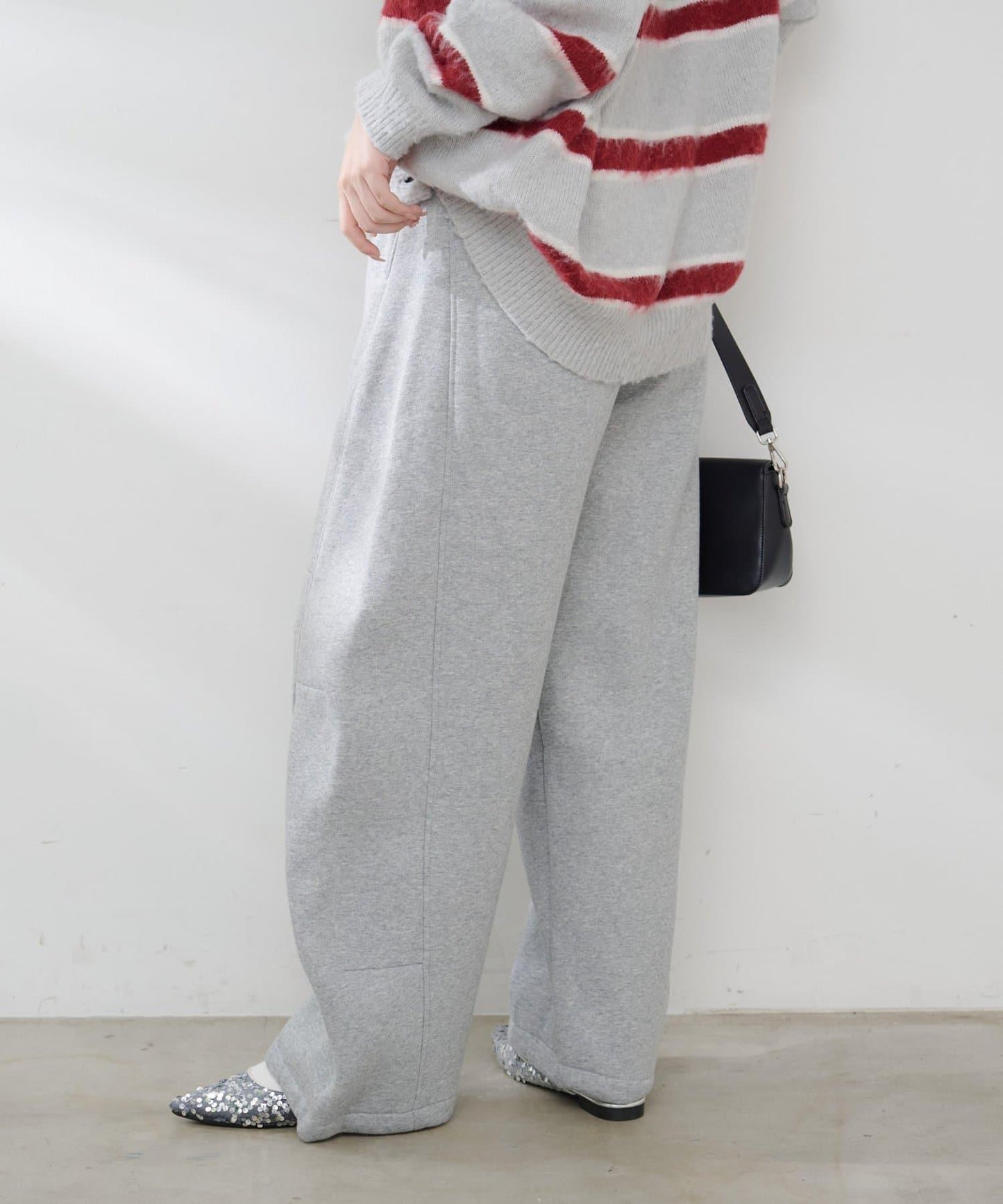 【加絨內裡！】弧形運動衛褲