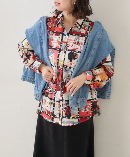 【NAO】藝術圖案襯衫