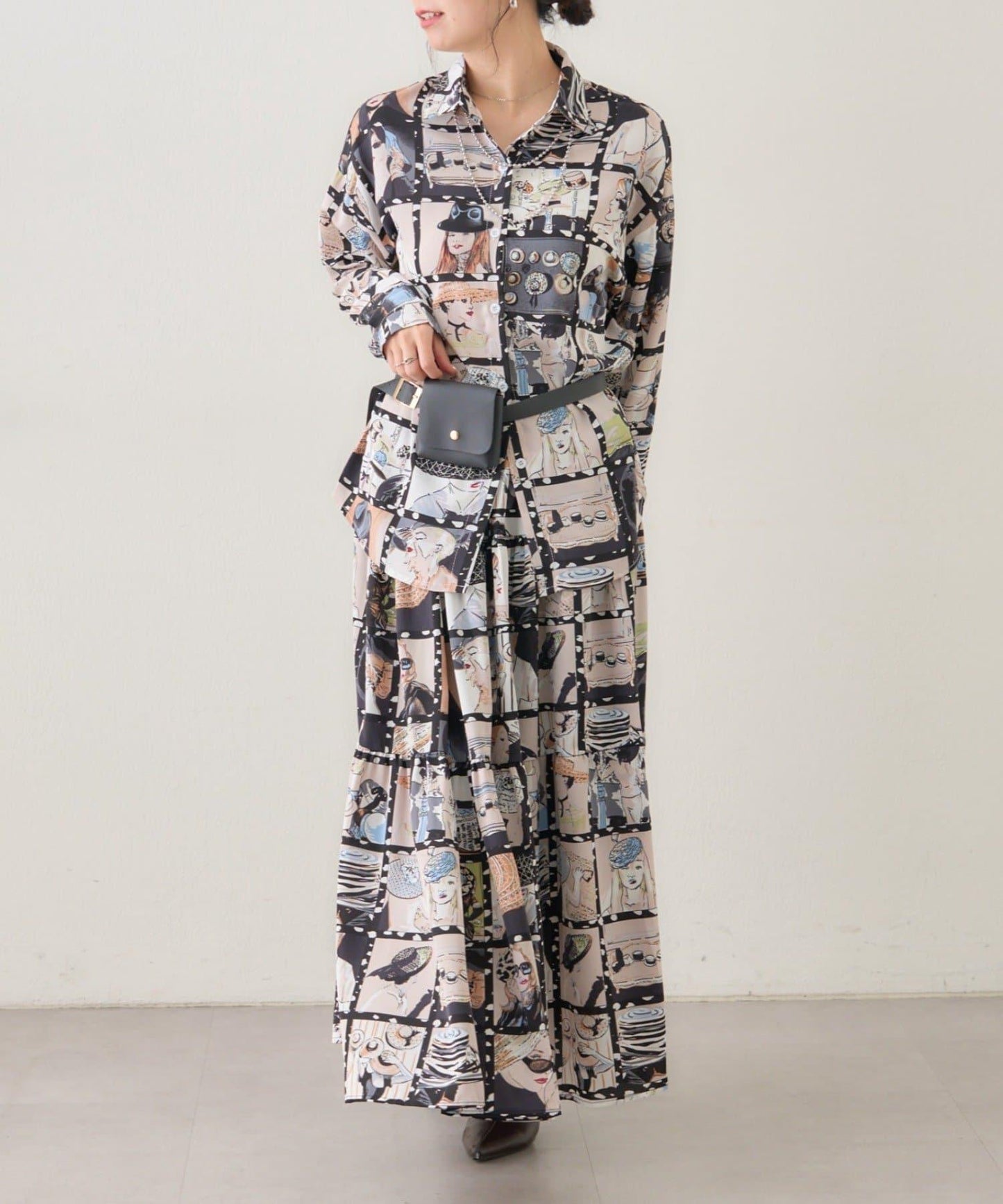 【NAO】藝術圖案襯衫