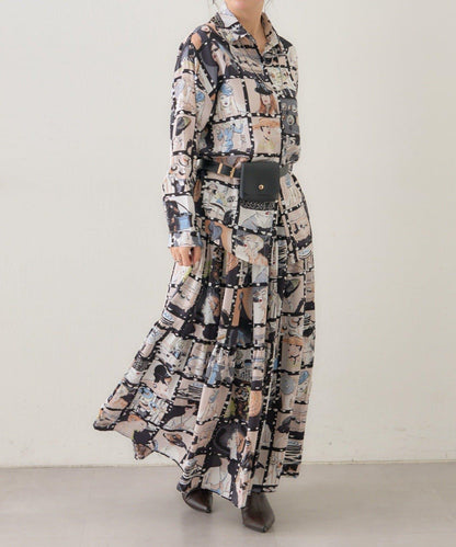 【NAO】藝術圖案襯衫