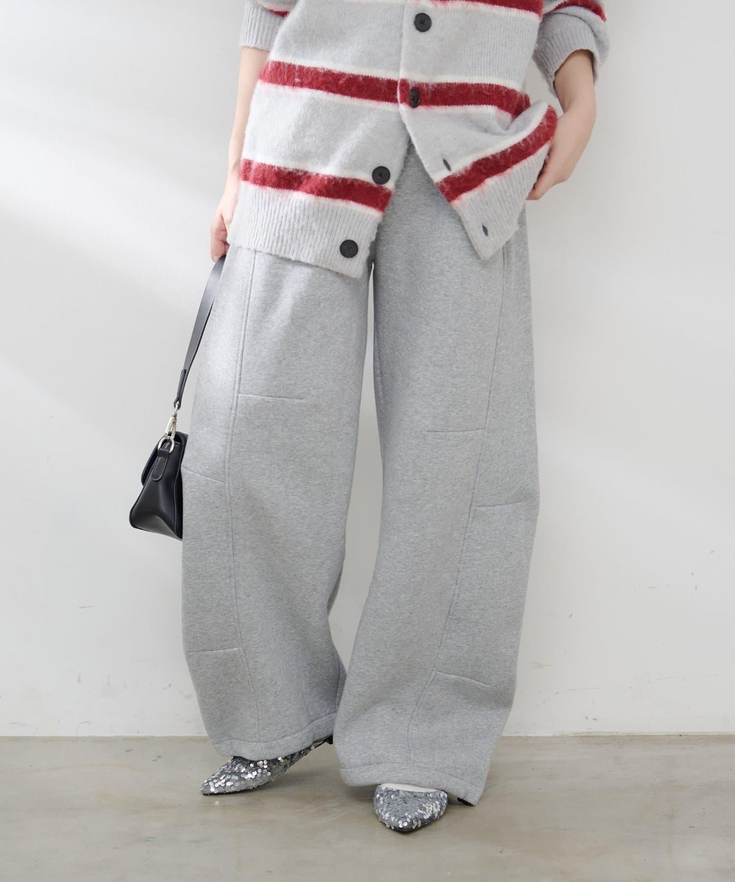 【加絨內裡！】弧形運動衛褲