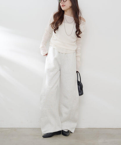 【加絨內裡！】弧形運動衛褲