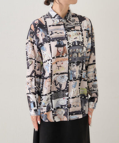 【NAO】藝術圖案襯衫