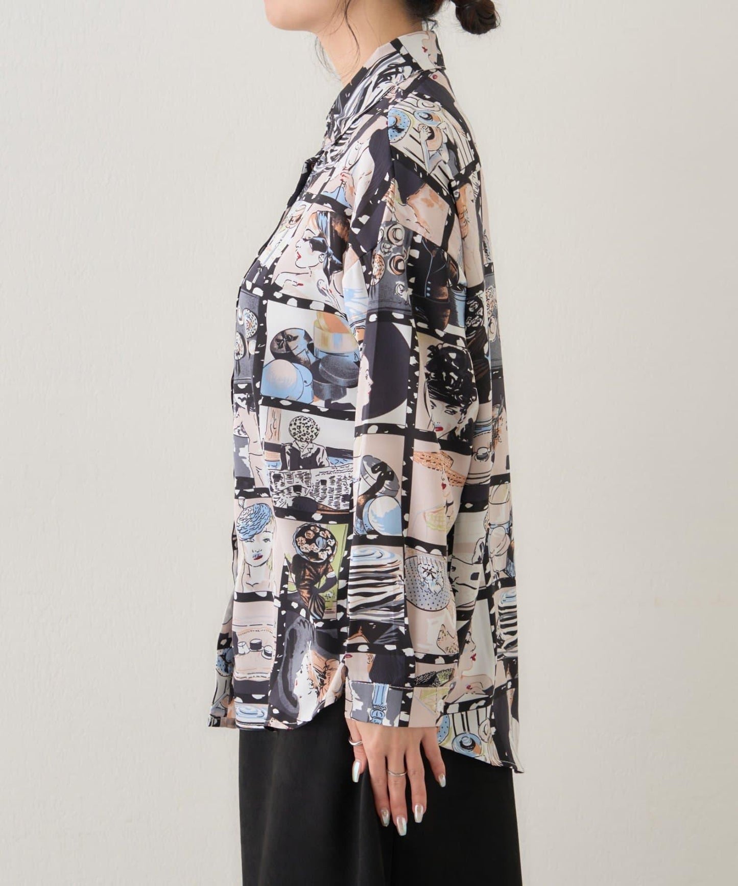 【NAO】藝術圖案襯衫