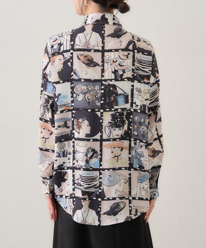 【NAO】藝術圖案襯衫