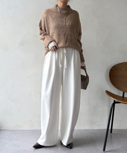 MIX長絨高領套頭衫