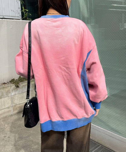 【RePRODUCTION LABEL / リプロダクションレーベル】拼接羅紋套頭衫