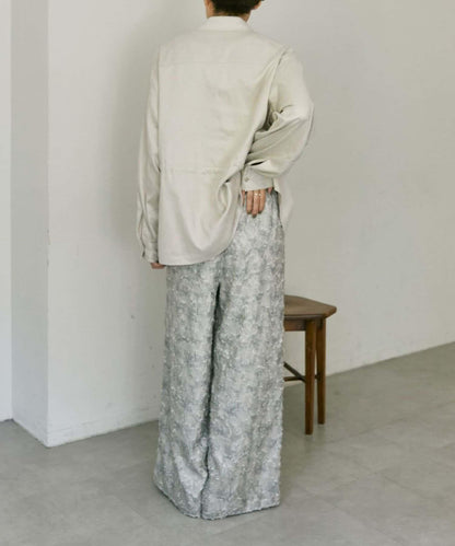 可調節廓形抽繩麂皮長款上衣/麂皮襯衫【SUM1 STYLE】