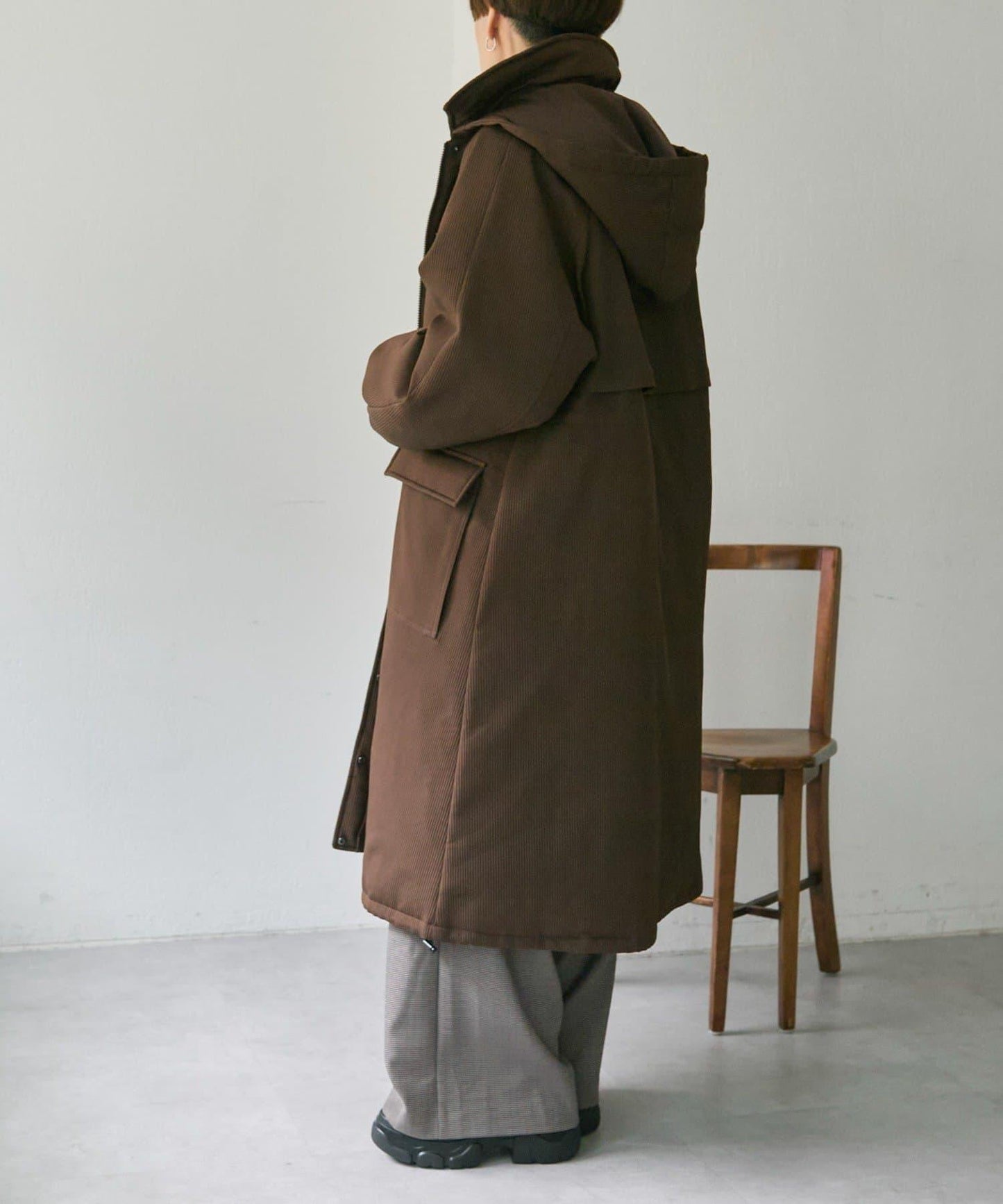 西川可變換廓形/可拆卸帽子/官網限定色回收羽絨長款【SUM1 STYLE(スミスタイル)】