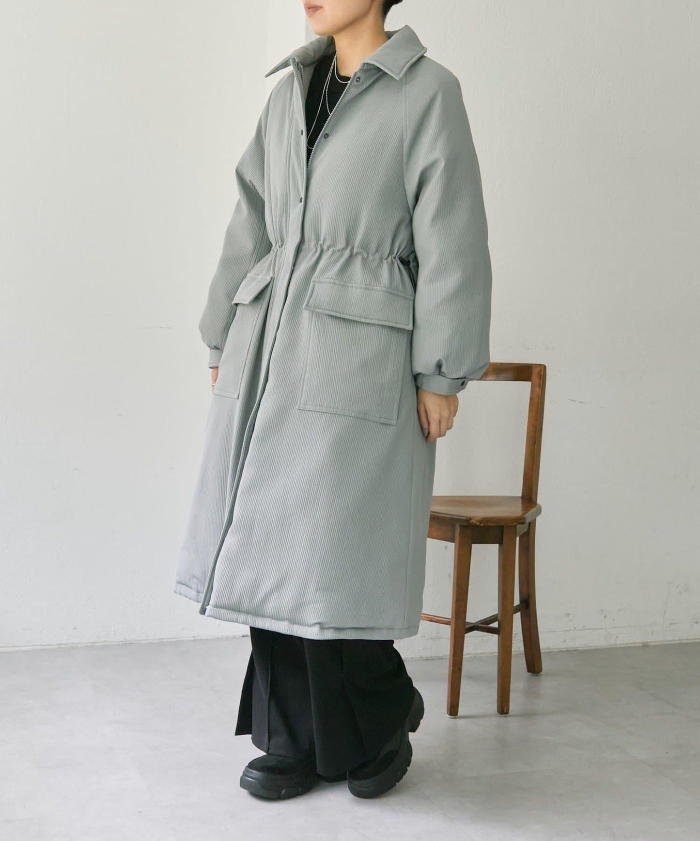 西川可變換廓形/可拆卸帽子/官網限定色回收羽絨長款【SUM1 STYLE(スミスタイル)】