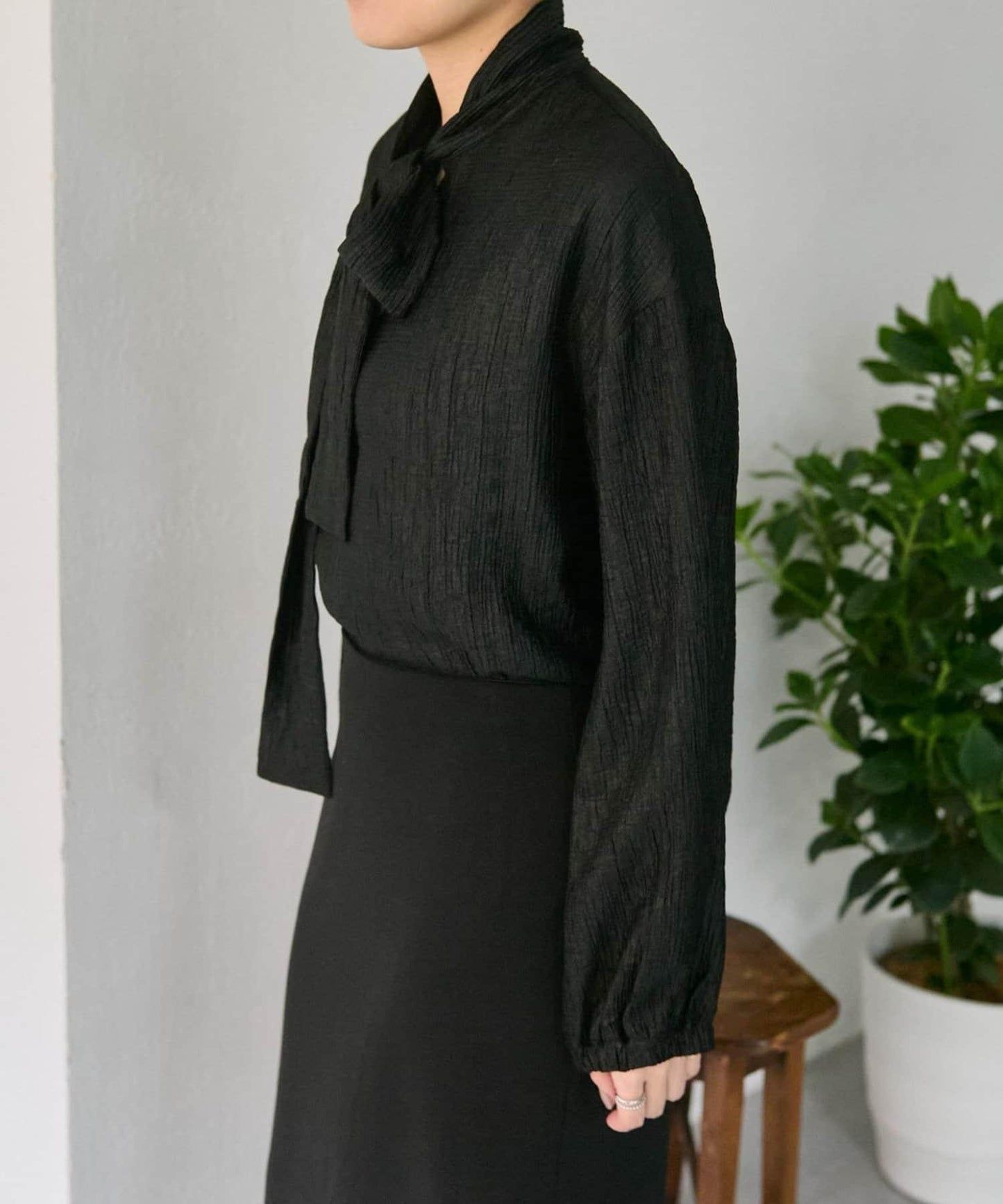 帶領帶/帶蝴蝶結襯衫【SUM1 STYLE(スミスタイル)】