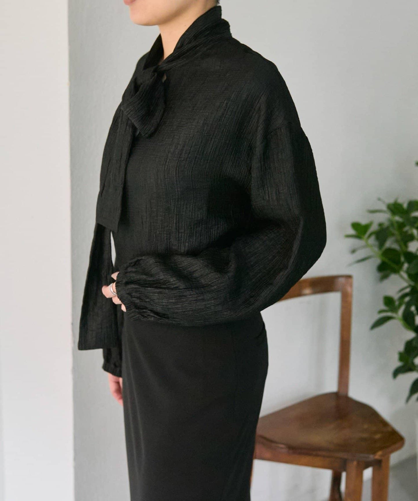 帶領帶/帶蝴蝶結襯衫【SUM1 STYLE(スミスタイル)】