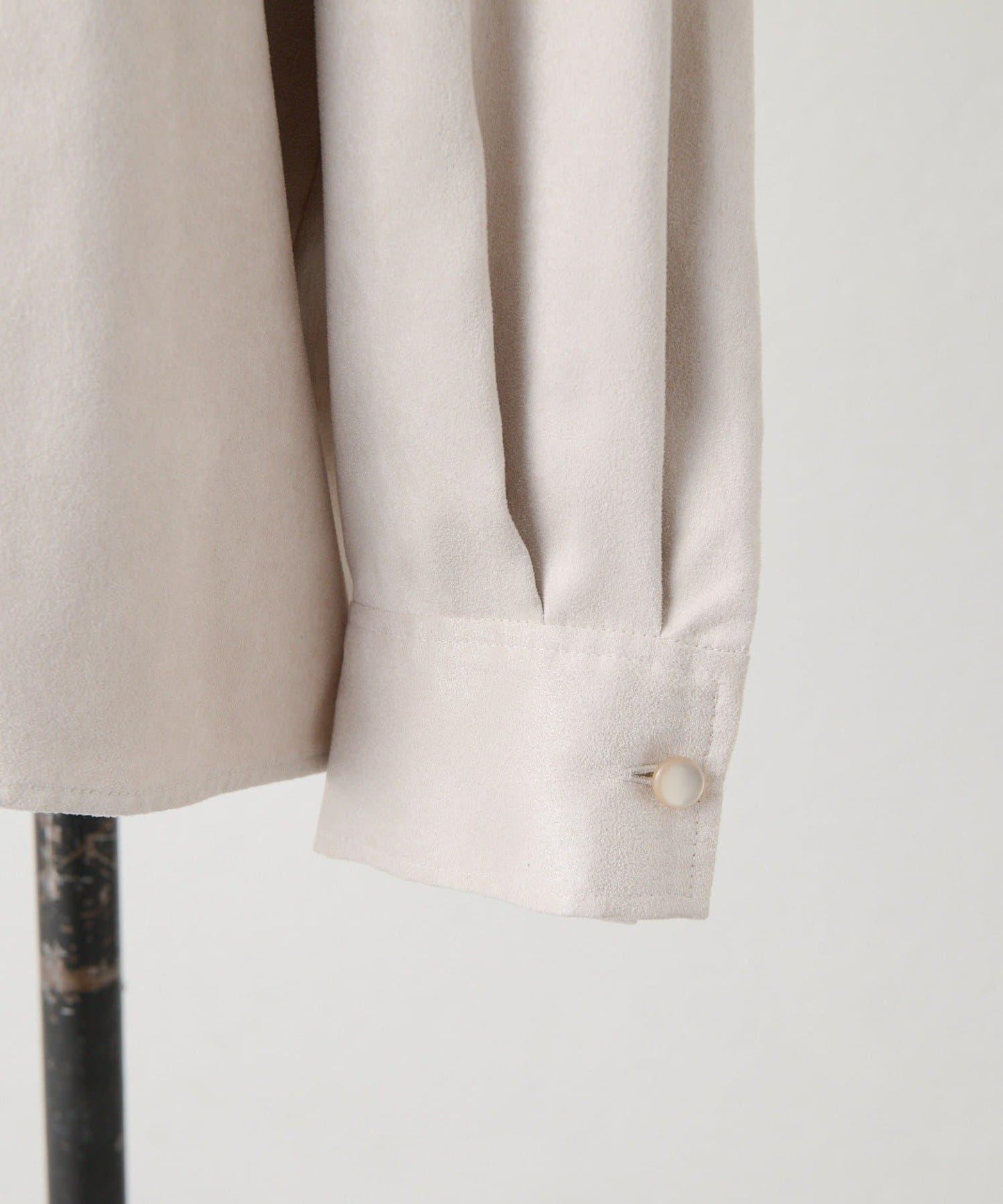 可調節廓形抽繩麂皮長款上衣/麂皮襯衫【SUM1 STYLE】