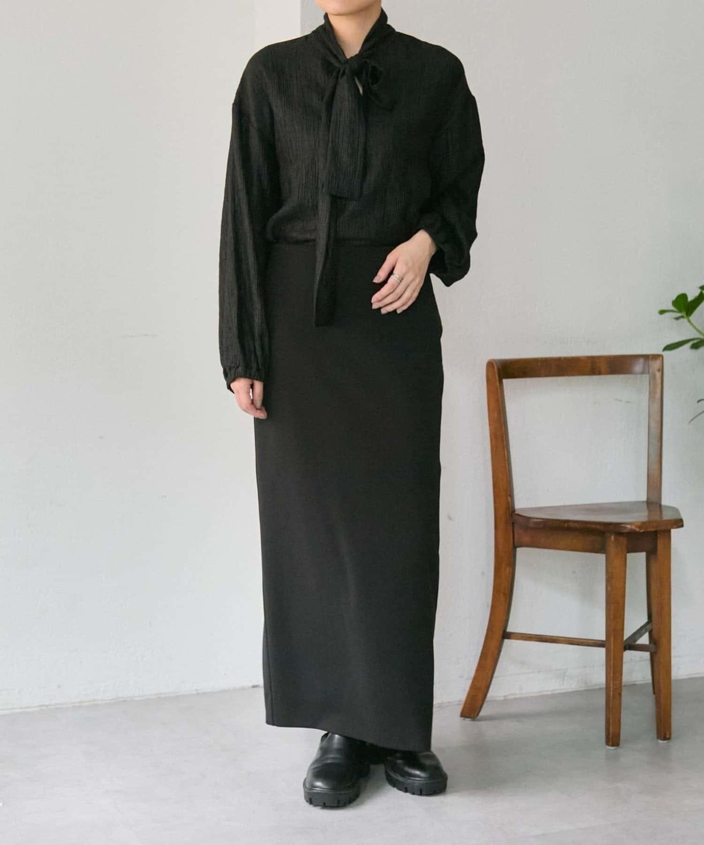 帶領帶/帶蝴蝶結襯衫【SUM1 STYLE(スミスタイル)】