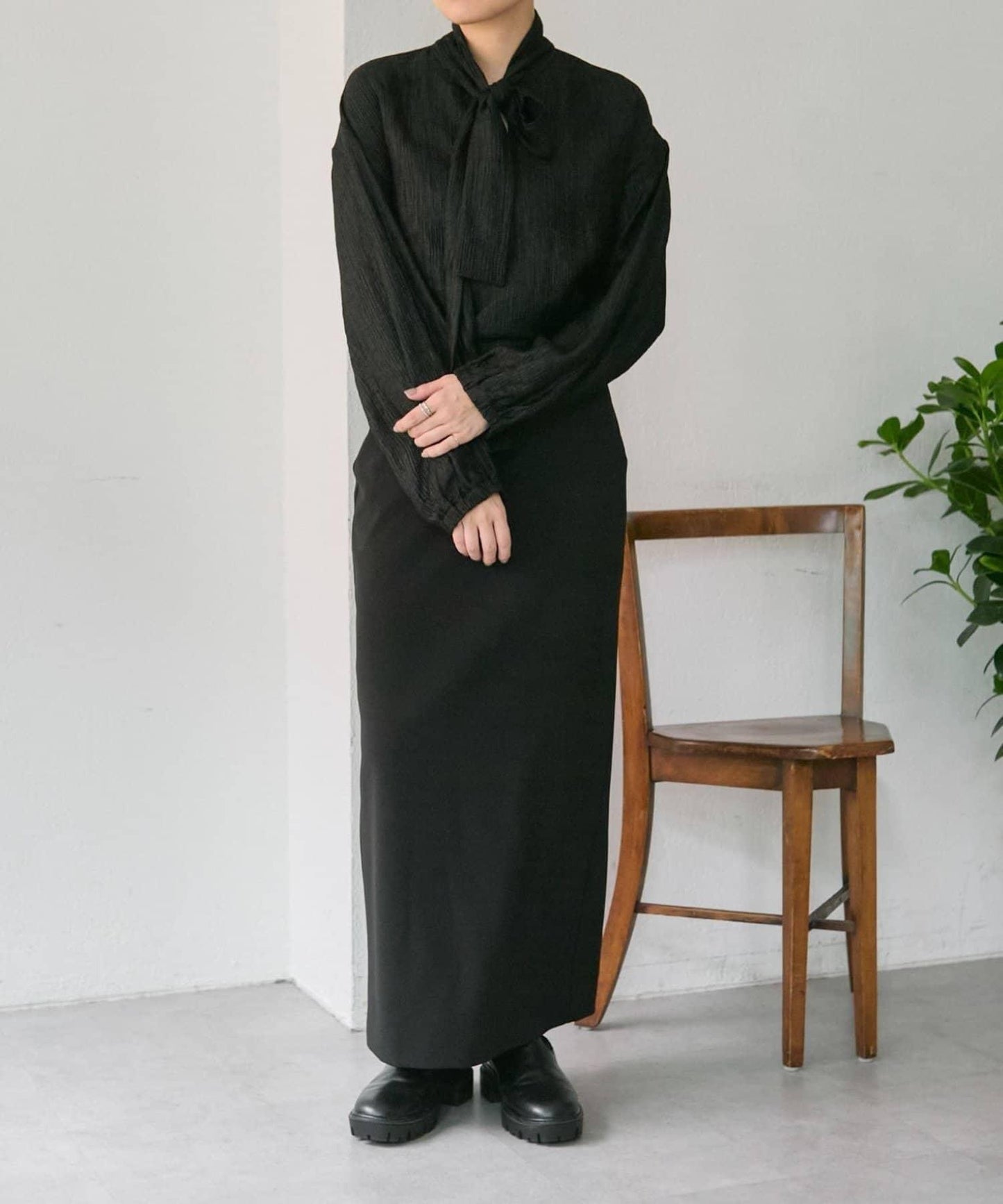 帶領帶/帶蝴蝶結襯衫【SUM1 STYLE(スミスタイル)】