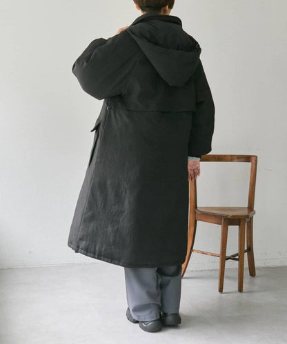 西川可變換廓形/可拆卸帽子/官網限定色回收羽絨長款【SUM1 STYLE(スミスタイル)】