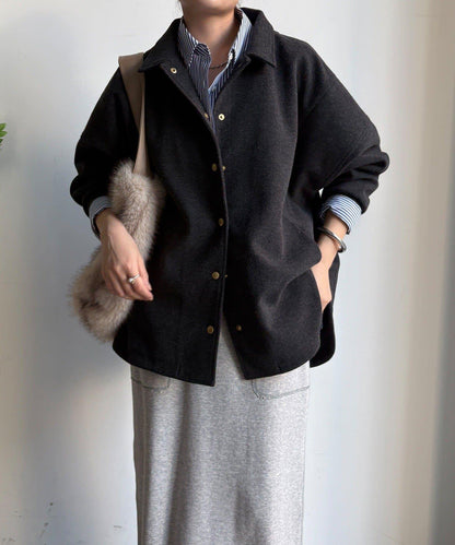輕質羊毛呢襯衫夾克