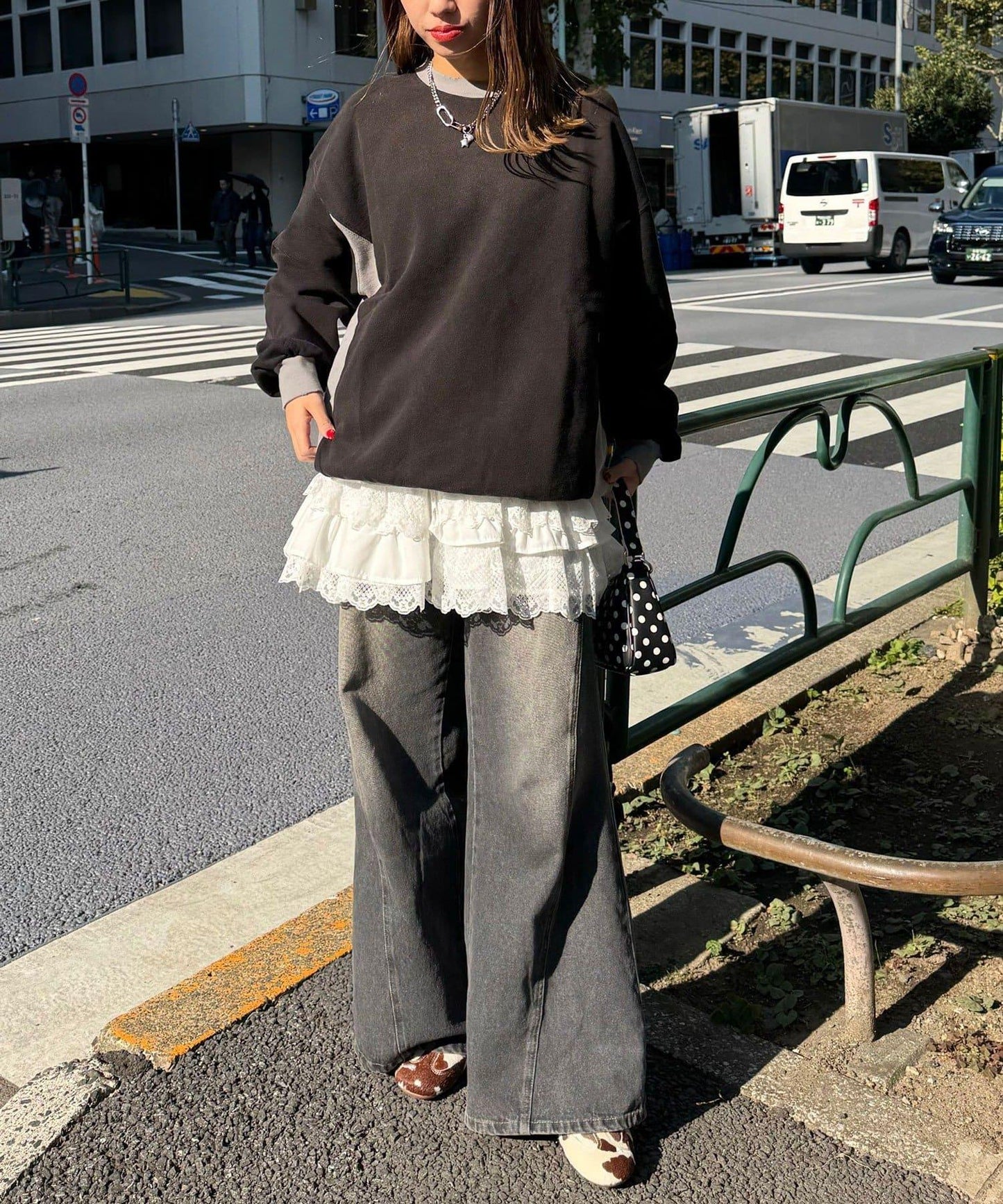 【RePRODUCTION LABEL / リプロダクションレーベル】拼接羅紋套頭衫