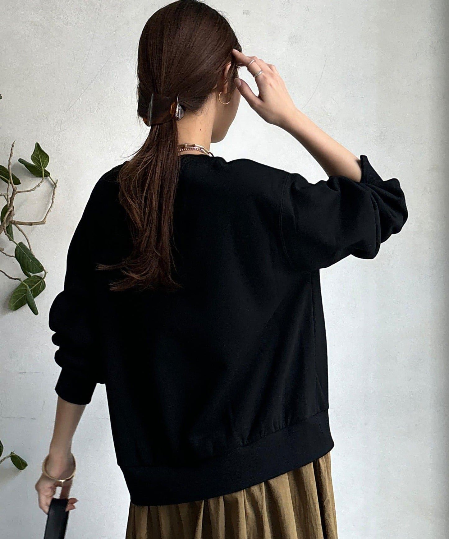 半拉鍊拼接連衣裙