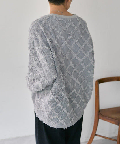 可伸縮透視蕾絲衛衣【SUM1 STYLE(スミスタイル)】