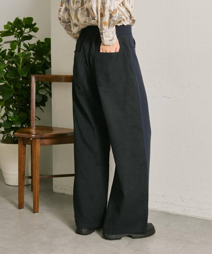 前後拼接雙色長褲【SUM1 STYLE】