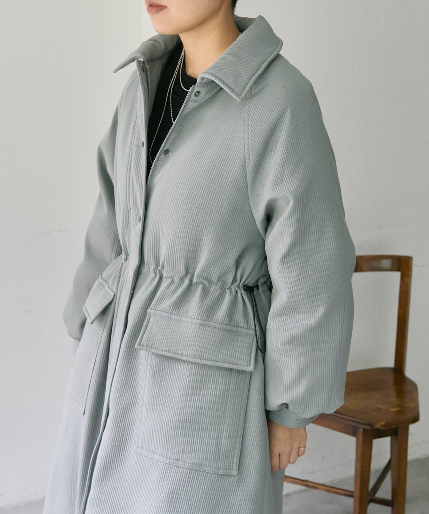 西川可變換廓形/可拆卸帽子/官網限定色回收羽絨長款【SUM1 STYLE(スミスタイル)】