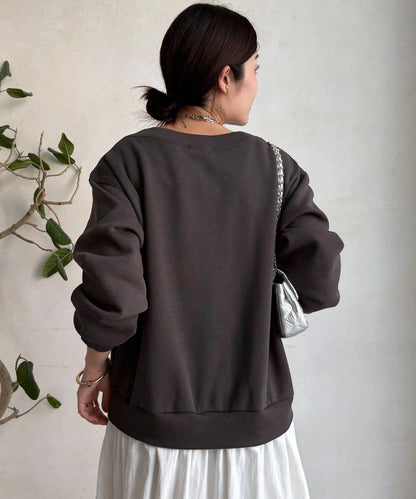 半拉鍊拼接連衣裙