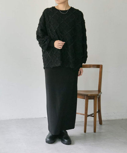 可伸縮透視蕾絲衛衣【SUM1 STYLE(スミスタイル)】