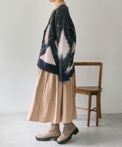 菱格針織開衫【SUM1 STYLE】