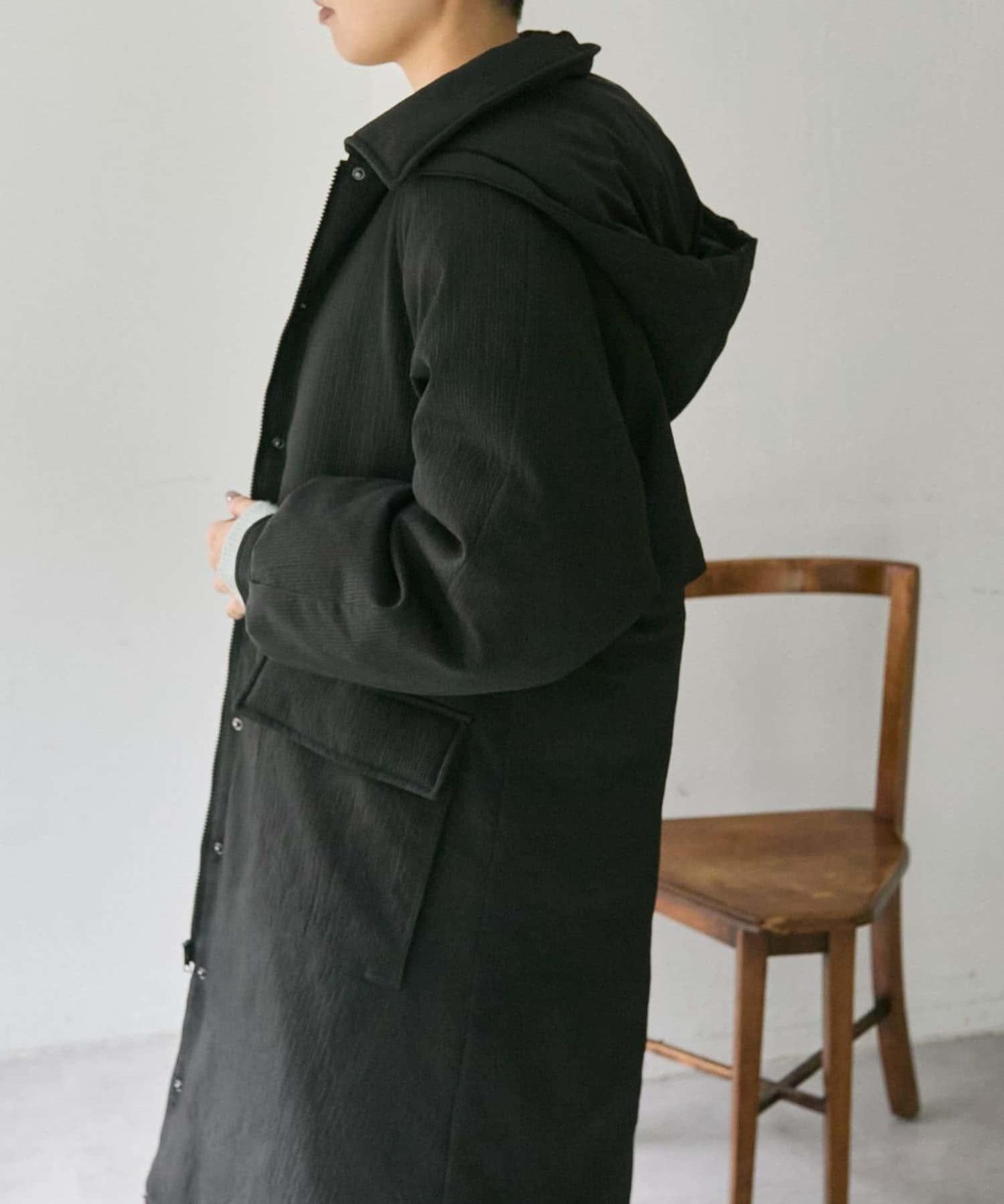 西川可變換廓形/可拆卸帽子/官網限定色回收羽絨長款【SUM1 STYLE(スミスタイル)】