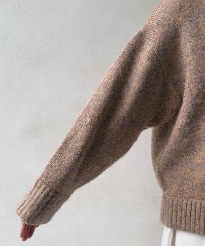 MIX長絨高領套頭衫