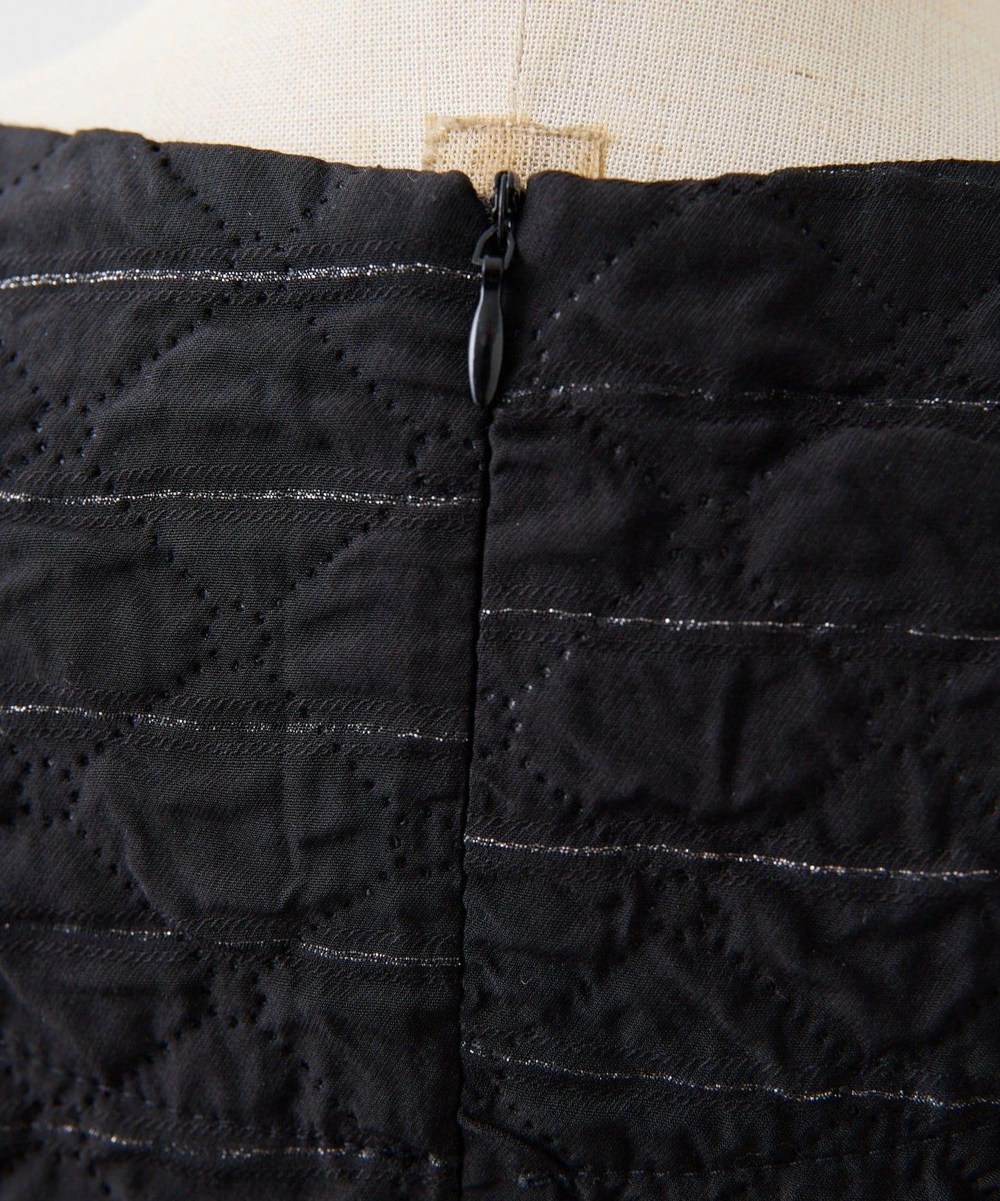 《オケージョン/ストライプ》長袖褶皺連衣裙【SUM1 STYLE】