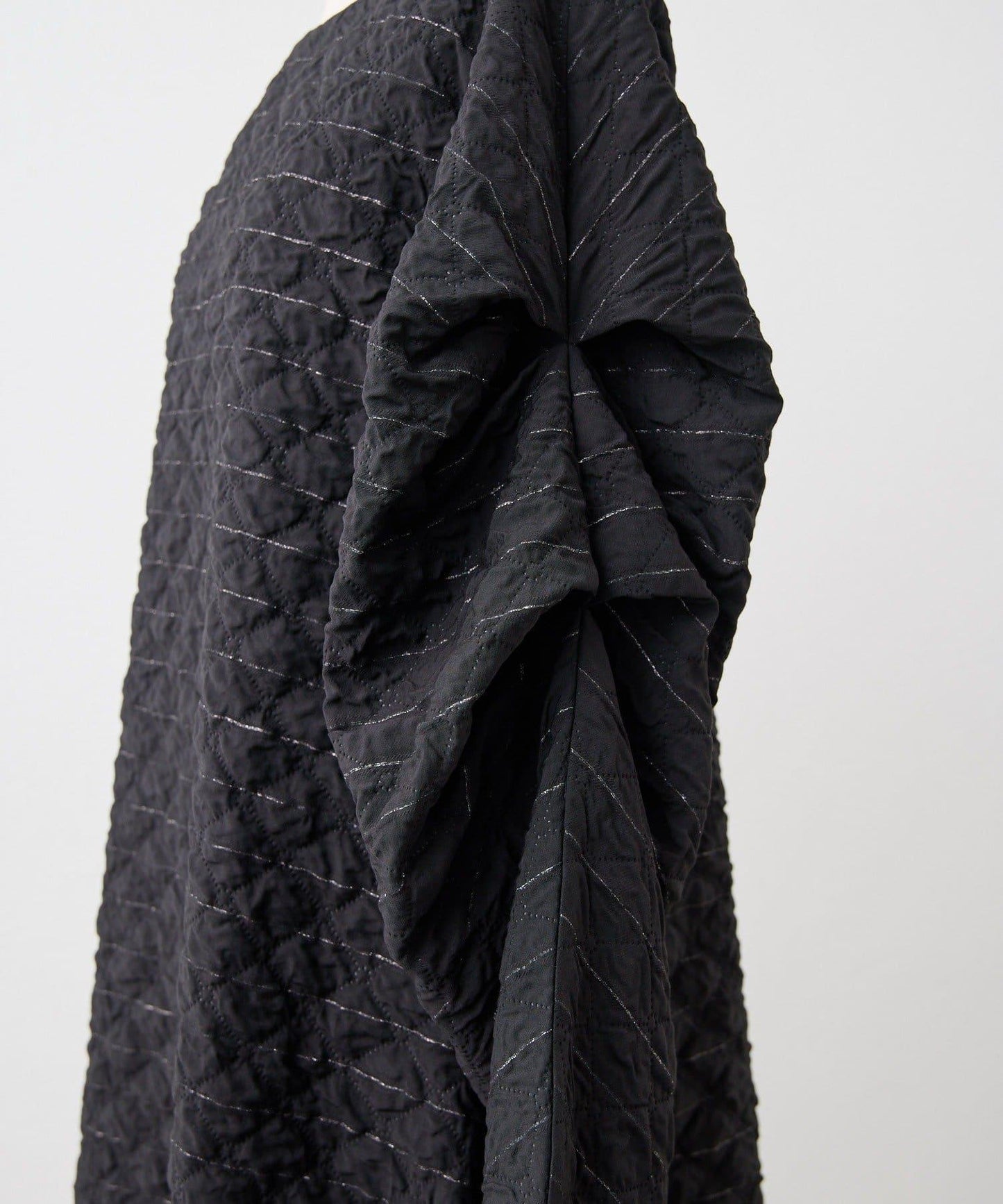 《オケージョン/ストライプ》長袖褶皺連衣裙【SUM1 STYLE】