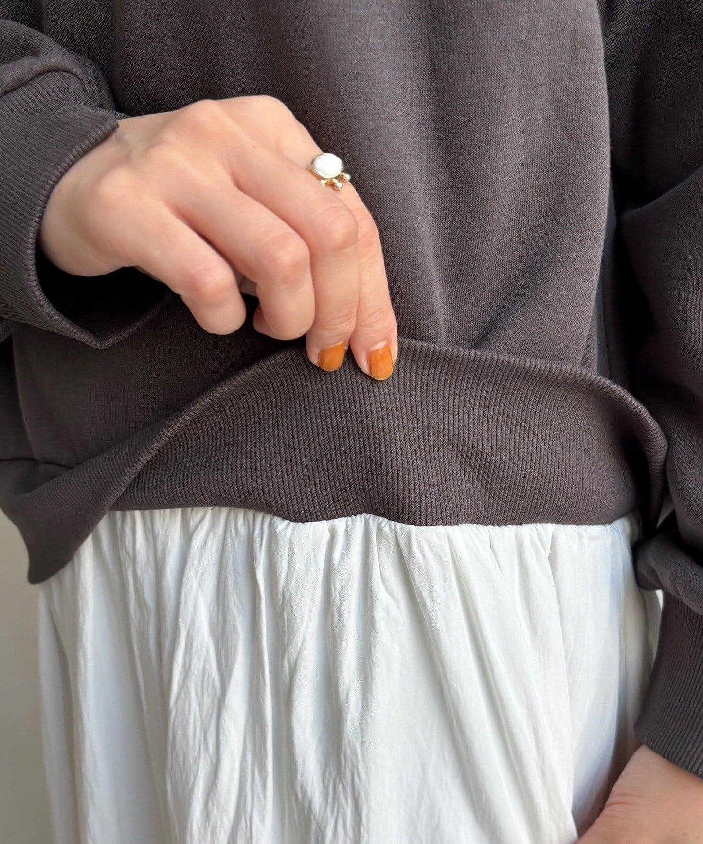 半拉鍊拼接連衣裙