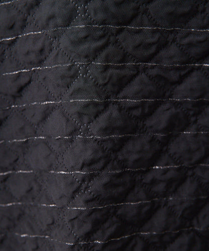 《オケージョン/ストライプ》長袖褶皺連衣裙【SUM1 STYLE】