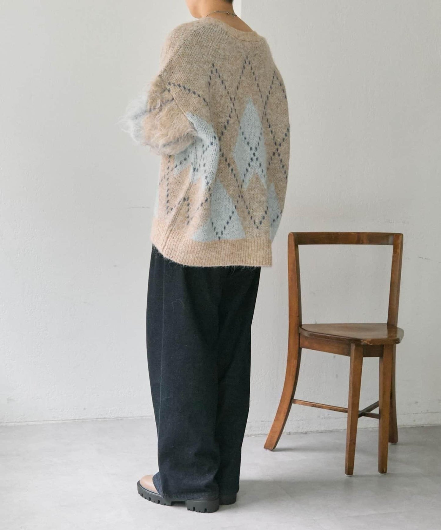 菱格針織開衫【SUM1 STYLE】