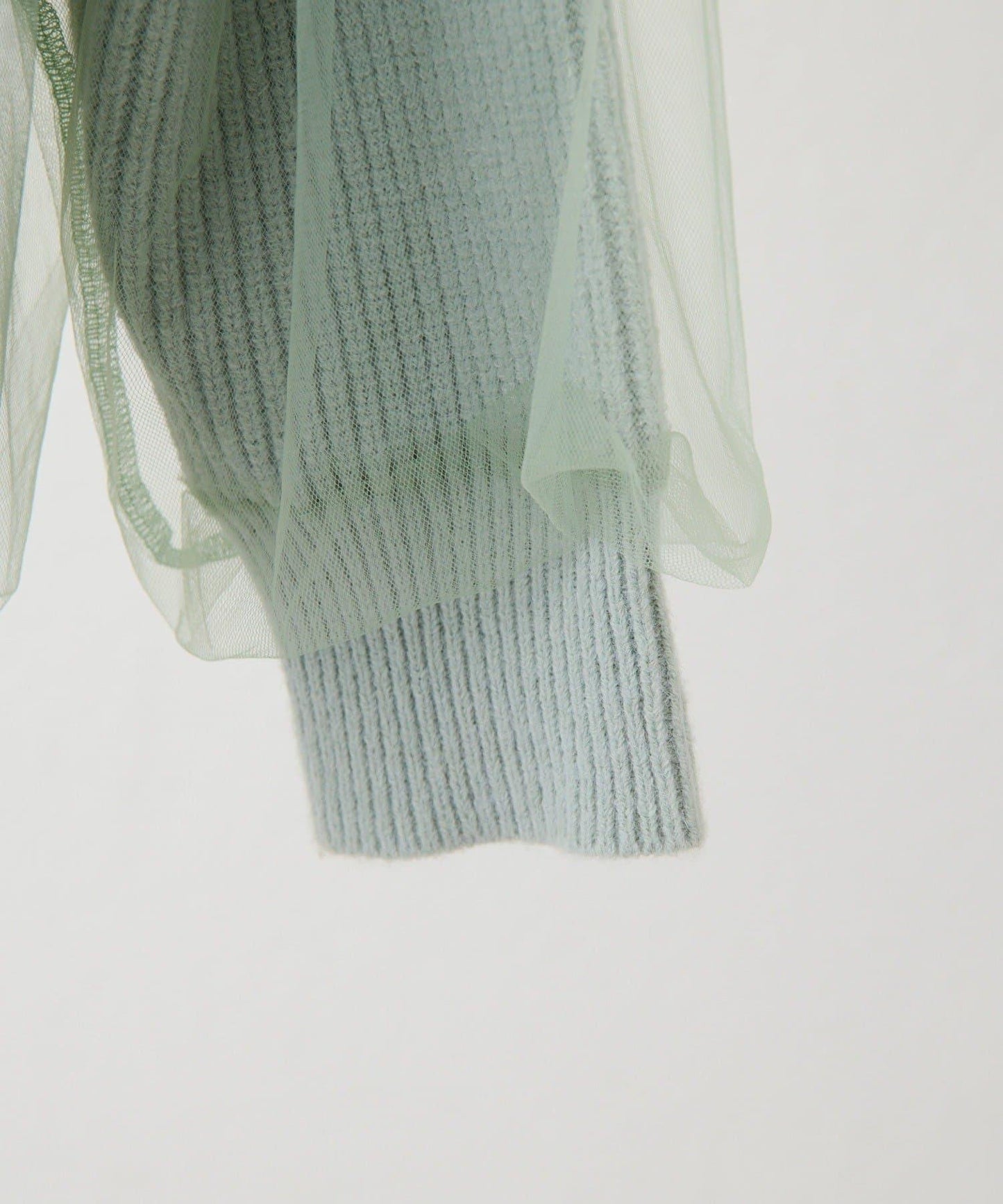 拼接設計撞色透視針織衫【SUM1 STYLE(スミスタイル)】