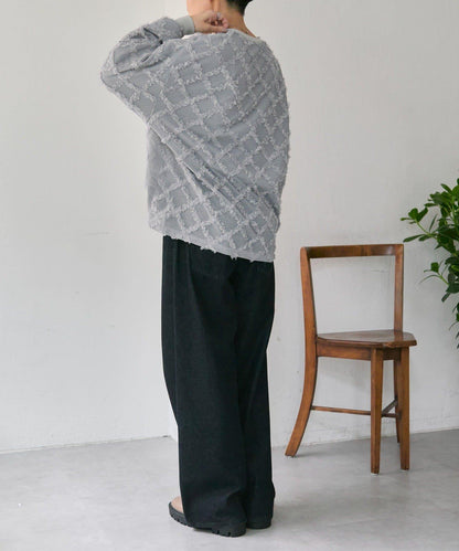 可伸縮透視蕾絲衛衣【SUM1 STYLE(スミスタイル)】